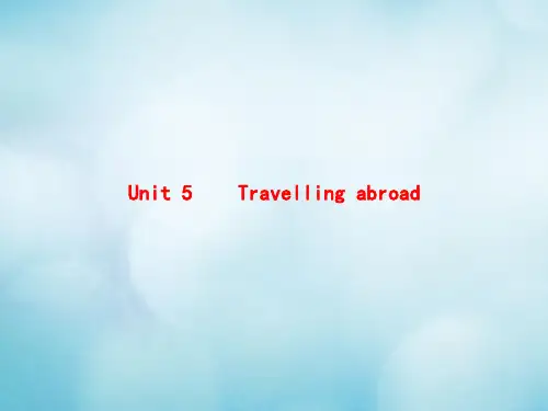 2020_2021学年高中英语Unit5TravellingabroadSectionⅠ—WarmingUpPre_readingReading