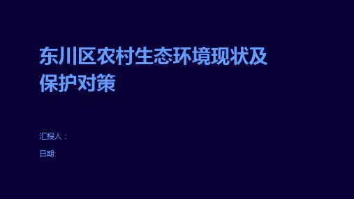 东川区农村生态环境现状及保护对策