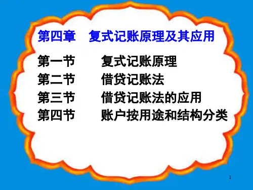 第4章 复式记账原理及其应用ppt课件