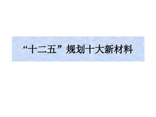 未来最具潜力的新材料