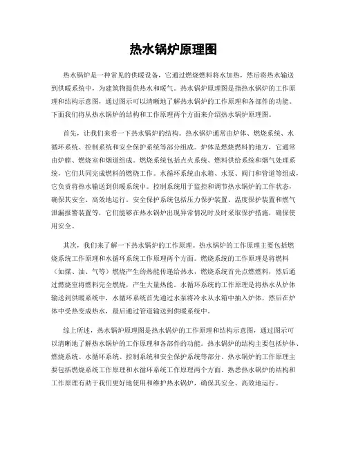 热水锅炉原理图