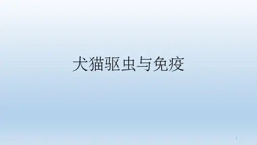 犬猫驱虫与免疫ppt课件