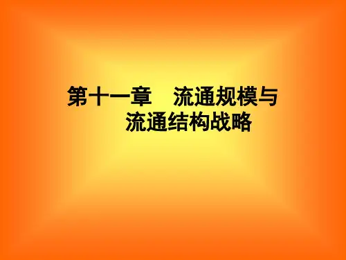 第十一章流通规模与流通结构战略(流通经济学-哈商大,