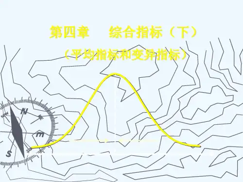 第四章  综合指标(下)(平均指标和变异指标)