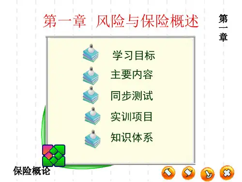 第一章  风险与保险概述 保险概论PPT课件