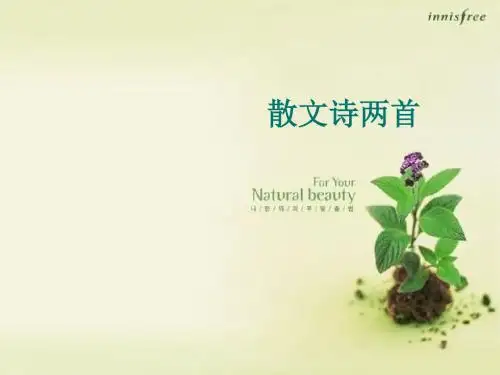 4散文诗两首2013版语文教材七上.