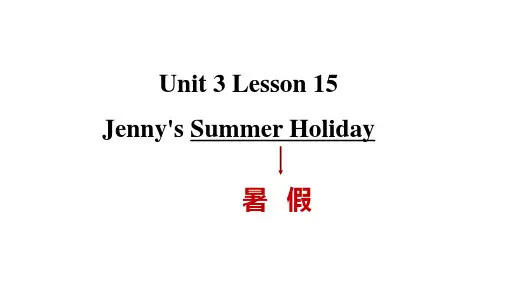 六年级英语下册课件-Lesson 15 Jenny’s Summer Holiday（55）-冀教版