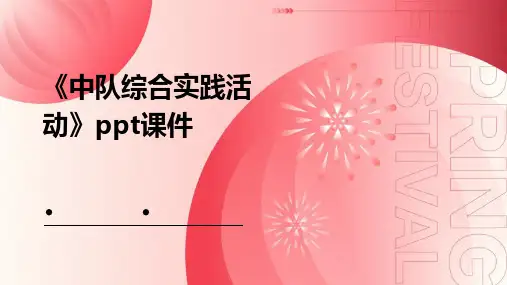 《中队综合实践活动》课件