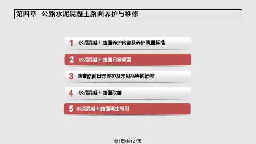 公路养护与管理PPT课件