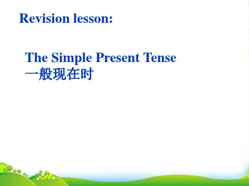 北京市房山区周口店中学初中英语 一般现在时复习课件 素材