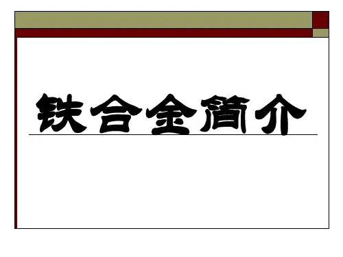 铁合金简介