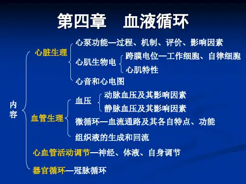 生理学课件(第四章--血液循环)(医学PPT课件)