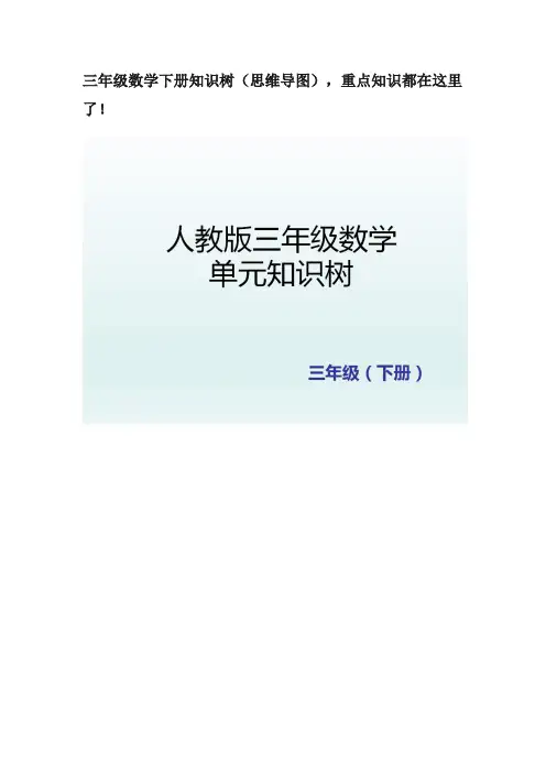 数学知识树
