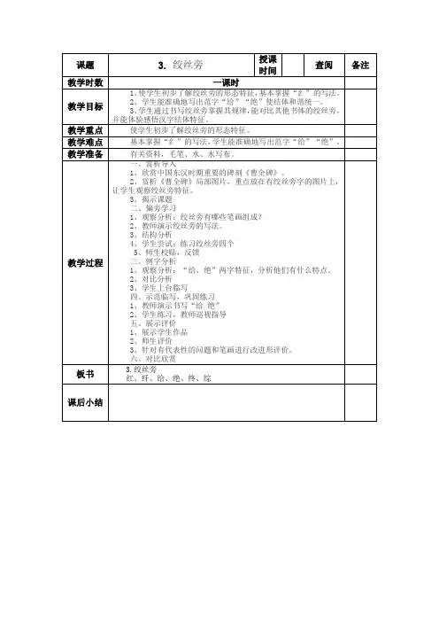 3.绞丝旁  