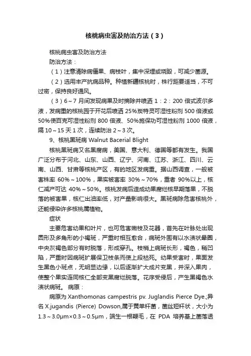 核桃病虫害及防治方法（3）