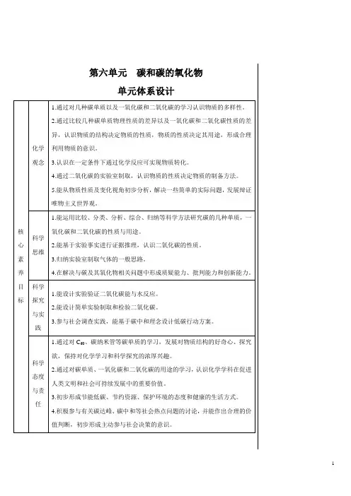 2024秋初中化学九年级上册教学设计(教案)第1课时 碳的单质