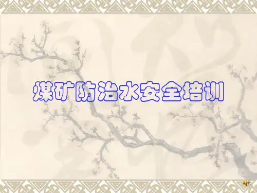 煤矿防治水培训PPT