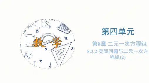 8.3.2 实际问题与二元一次方程组(第二课时)(教学课件)-七年级数学下册同步备课系列(人教版)