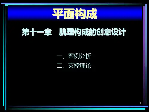 平面构成-第十一章肌理构成的创意设计PPT课件