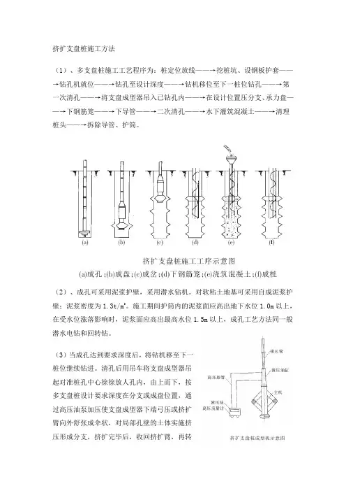 挤扩支盘桩施工工艺