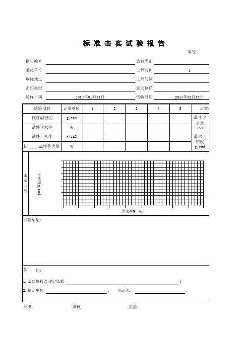 标准击实试验报告(1)