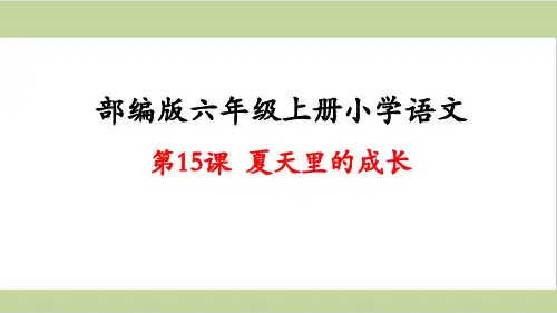 部编(统编)人教版六年级上册小学语文第五单元全套课件(含习作、传统文化及交流平台)