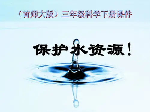 三级下册科学课件保护水资源 首师大版3