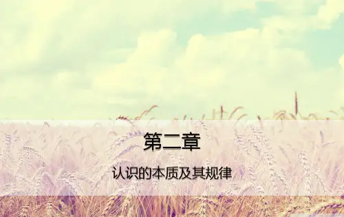 马克思主义原理第2章认识的本质及其规律