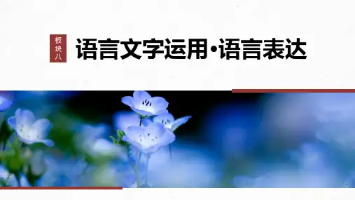 高考语文 赏析词语和句子表达效果