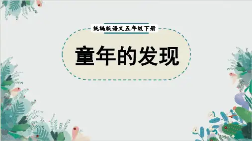 《童年的发现》精品PPT课件