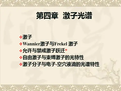 第四章 激子光谱