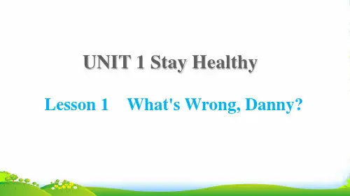 九年级英语上Unit1StayHealthyLesson1What'sWrongDanny课件冀教2