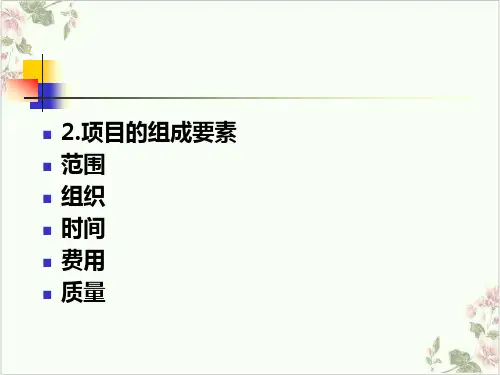 项目管理概述PPT.