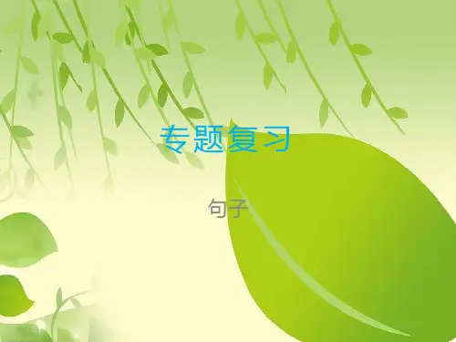 三年级上册语文课件期末专题复习 句子ppt课件 人教部编版.ppt