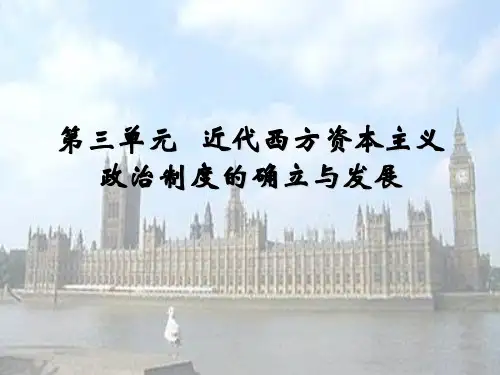 西方资本主义政治制度确立与发展课程(ppt 28页)