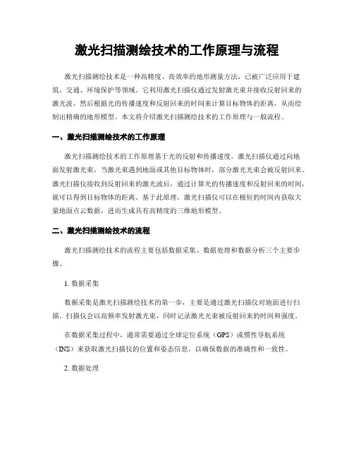 激光扫描测绘技术的工作原理与流程