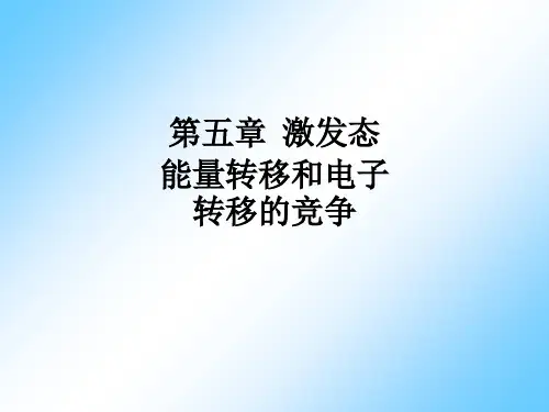 第五章  激发态能量转移和电子转移的竞争ppt课件