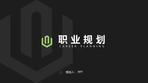 黑色稳重大气职业规划PPT模板