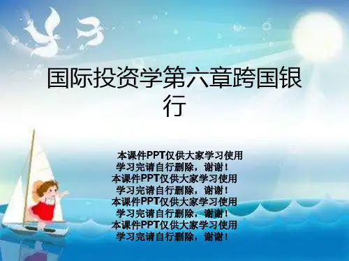 国际投资学第六章跨国银行