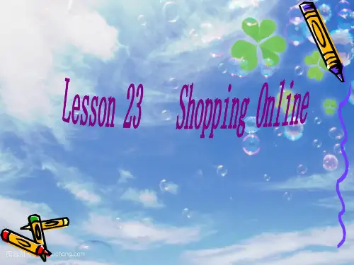 冀教版四年级英语上册《Lesson 23 Shopping Online》精品课件