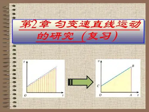 【最新】人教版高一物理必修一复习课件《第二章 匀变速直线运动的专题研究》 (共13张PPT)