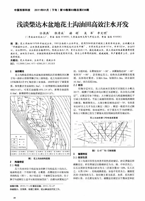 浅谈柴达木盆地花土沟油田高效注水开发