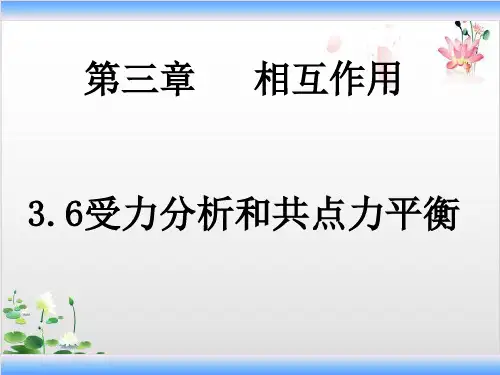 高中物理人教版必修第三章相互作用专题-受力分析和共点力平衡-ppt精品课件