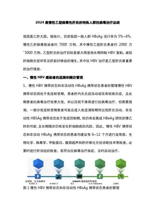 2024患慢性乙型病毒性肝炎的特殊人群抗病毒治疗总结