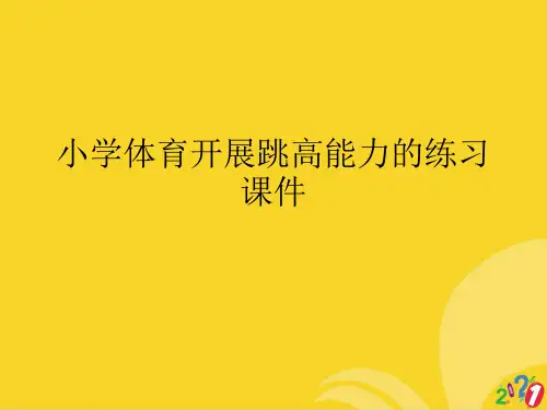 小学体育发展跳高能力的练习课件标准文档ppt