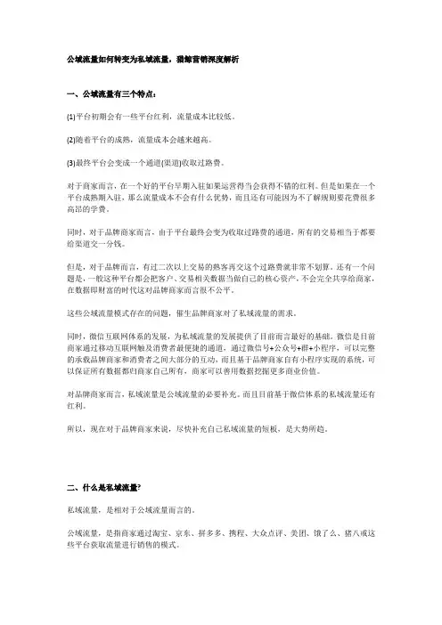 公域流量如何转变为私域流量,猎鲸营销深度解析