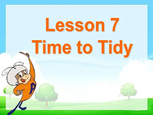 初中英语北师大版七年级上册Lesson 7 Time to Tidy (2)(共20张PPT)