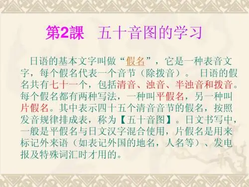 轻松学日语2