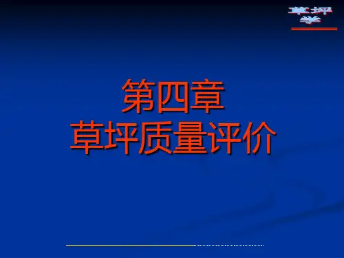7草坪质量评价