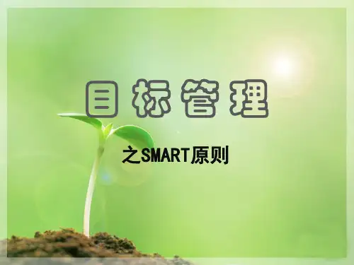 SMART原则培训汇编